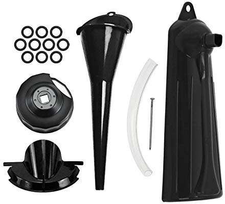 HDBUBALUS Entonnoir vidange clé filtre huile moto carter primaire bouchon vidange carter carter bouchon vidange torique anti-goutte pour Harley Sportster XL883 Breakout FXSB Touring Softail Dyna