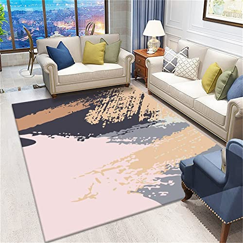 AU-OZNER neutral rug Pink carpet, no fading anti-mite dustproof baby crawling carpet gaming rug,Pink,160x230cm