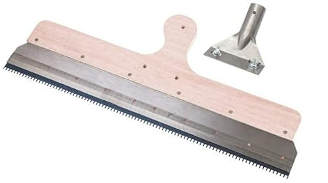 Rascador de cemento autonivelante epoxi mortero de cemento manual, con dientes de 3 mm/5 mm y herramientas de construcción adaptadoras