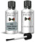 For KIA 2000-Present Lunar Silver Met CSS Touch Up Paint Pen Scratch Chip Repair(Touch Up Paint + Lacquer)