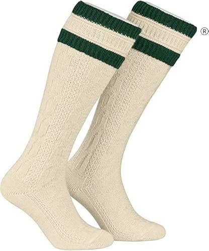 DGM SPORTS Herren Loferl Stutzen Trachtenstrümpfe Trachtensocken Loferl Herren Trachtenstrümpfe 2-teilig Wadenwärmer + Socken (as3, numeric, numeric_40, numeric_48, regular, regular, EU 42 - 43)