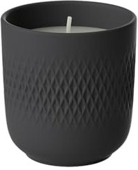 Villeroy & Boch – Manufacture Duftkerze Schwarz, Kerze, Deko, Wohnaccessoires, Premium Porzellan, Wachs