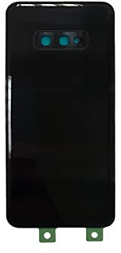 Smartex® Backcover Glas kompatibel mit Samsung Galaxy S10 Edge (G970) - Big Hole, Glas Rückseite Ersatz (Schwarz)