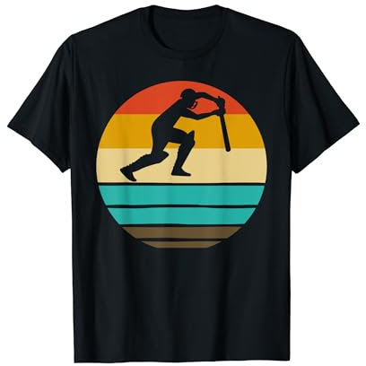 Cricket-Schuhe im Retro-Stil, Cricket-Stil T-Shirt