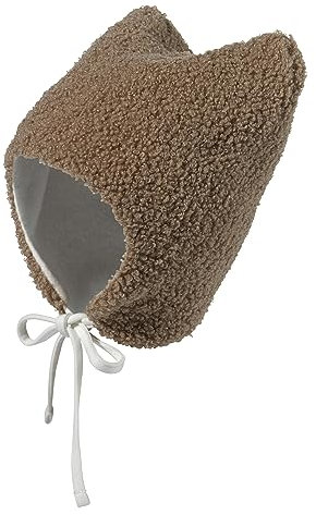 Sterntaler Baby - Jungen Mütze Baby Mütze Plüsch mit Ohren, beige, 51