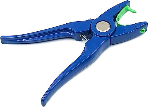 MOGOULUA Pinza per etichette auricolari universale per bestiame Applicatore per pecore Tagger Puncher Strumento per etichette per animali da fattoria per capra bovini mucca maiale cavallo etichette