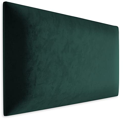 Muralo Pannello Imbottito da Parete in Velluto - 50x40 cm, Verde bottiglia