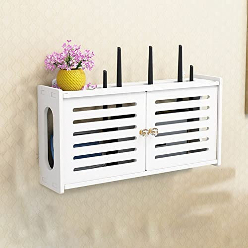 HOHOVYVY Wireless Router Rack Living Room Wall-mounted WiFi Storage Box Wall Decoration