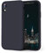 OIIAEE Silicone Case Compatible with iPhone XR Case 6.1 Inch, Soft Ultra Slim Protective Shockproof Liquid Silicone Phone Case with Anti-Scratch Microfiber Lining,Black