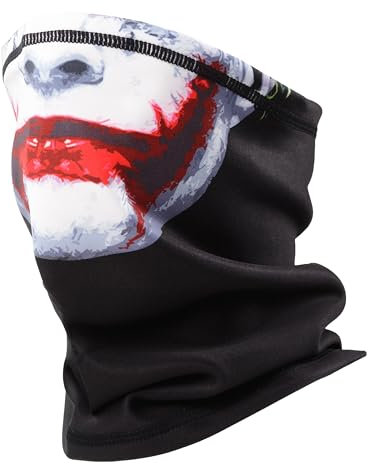Winter Black Micro Fleece Men Ski Neck Warmer Snood Neck Tube Scarf Biker Ski Bandana Gaiter Joker Face Mask