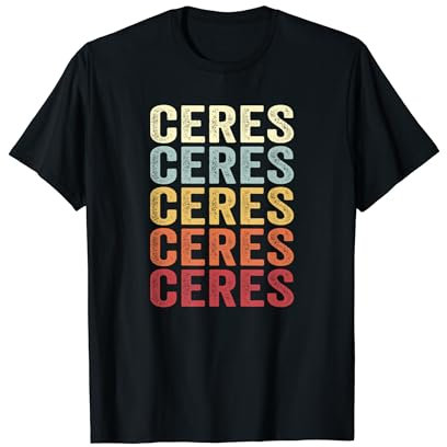 Ceres California Ceres CA Retro Vintage Text Maglietta