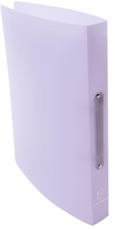 Exacompta - Réf. 54975E - Paquet de 5 classeurs semi-rigide PP Chromaline - 2 anneaux ronds diamètre 30 mm - Dos 40 mm - Dimensions extérieures : 32 x 25 cm - Format à classer A4 - Coloris mauve