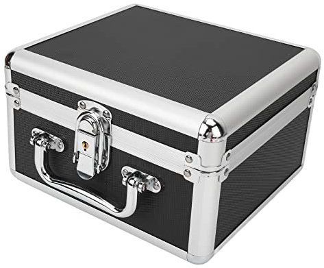 Acouto Caja de Almacenamiento para Disco Duro de 2,5 Pulgadas, 20 Bahías, Doble Protección, Cómoda Funda para Disco Duro con Cerradura de Seguridad para el Hogar y la Oficina, Bloqueo