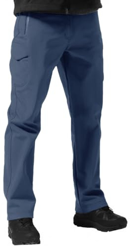 FREE SOLDIER Herren Hiking Pants Herren Winter Thermo Skihose Softshell Vlies Gefüttert Outdoor Hose Taktische Wasserdicht Langlaufhose
