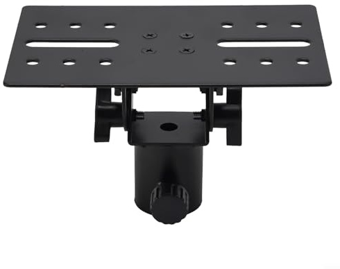 Stativ mit Halterung, langlebig, drehbarer Lautsprecherständer, Metall-Stativadapter, obere Kappe, DJ/PA-Halter für Musikinstrumente, Schwarz