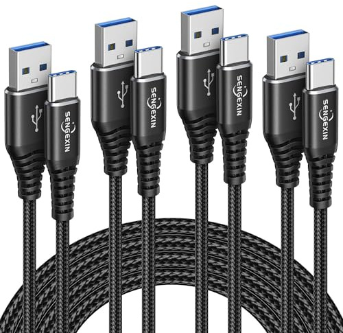 Câble Chargeur USB C [Lot de 4,1M+2M+2M+3M],Cable USB Type C Chargeur pour Samsung Galaxy S20 S21 Plus S22 S23 Ultra S10 S9 S8,A12 A21 A21S A41 A51 A52 A71 A72 A70,NOTE 20 10 9 8