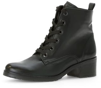 Gabor Damen Schnürstiefeletten, Frauen Stiefeletten,Moderate Mehrweite (G),schnürboots,reißverschluss,Boots,Bosco (Micro),39 EU / 6 UK