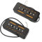 Black Metal P90 E-Gitarre Horizontallochaufnahme 50/52 Set Zubehör