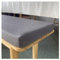 moismk 5CM Dicke Bankauflage Bankkissen Outdoor Sitzbankkissen 100/120/130/140 Abnehmbar Waschbar rutschfest Geeignet für Gartenbänke, Schaukeln, Terrassen, Innenbänke(Dark Gray,150x35cm/59x14in)