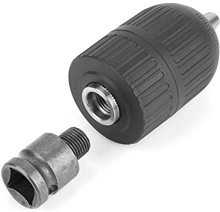 Mandrin de Perceuse sans clé de 2 à 13mm, 1 à 2 Pouces, 20UNF avec Adaptateur de Mandrin de 1 à 2 Pouces, Conversion de clé à Chocs