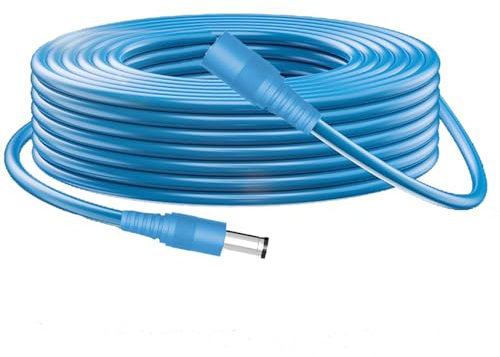 DC 8 mm Verlängerungsadapterkabel, 10 m, IP56 wasserdicht, funktioniert perfekt mit Solarpanel und Solargenerator, 12 AWG, robuster Draht (10 m Verlängerungskabel)