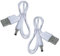 JECOMPRIS 2pcs Usb to Charger Cable Portable Power Cord for Table Lamp Fan Tablet Flexible Compatibility Convenient Charging
