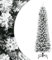 vidaXL Künstlicher Weihnachtsbaum Schlank mit Schnee 240 cm PVC & PE, künstlicher Weihnachtsbaum, Weihnachtsdekoration, Weihnachtsschmuck