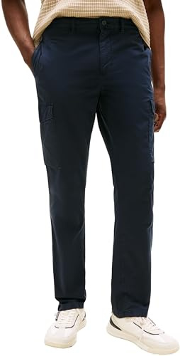 Tommy Hilfiger Herren Cargo Hose Denton Twill mit Taschen