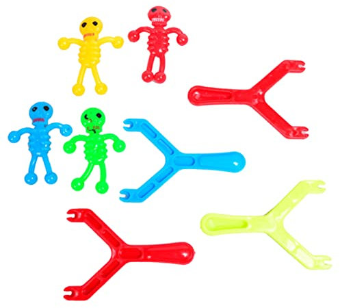 SKISUNO 18stücke Teiliges Aus Dehnbaren Finger-spielzeugen Lustige Launcher-spielzeuge Für Party- Zur Stressbewältigung Bunte Farben Einfach Zu Bedienen