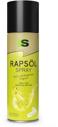 Spraytive 1 x 400ml Rapsöl Spray - Ölspray zum Kochen, Backen & für Salate - Bis zu 1600 Sprühstöße - Ideal auch als Airfryer, Grill- und Heißluftfritteuse-Spray, für eine kalorienarme Ernährung