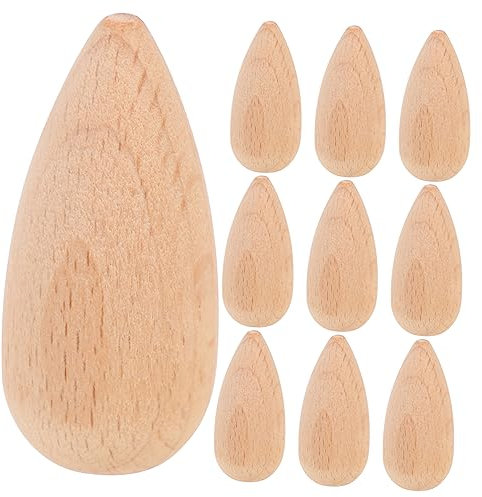 CIMAXIC 10stücke Unvollendete Holzsteckpuppen Unlackiert Diy Natur Holz Puppe Handwerkung Unfertige Holzsteckfiguren Leere Bastelpuppe
