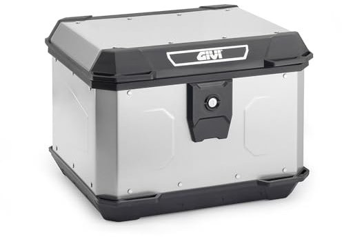 Generico GIVI ALP44A ALPINA BAULETTO MONO LOCK TOP CASE ALLUMINIO con piastra universale per moto e scooter