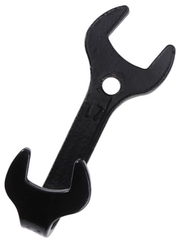 BUTIFULSIC Ganci Appendiabiti da Parete in Ferro Nero Stile Vintage Forma a Chiave Inglese, Resistente e Versatile per Cucina, Bagno o Ingresso Casa