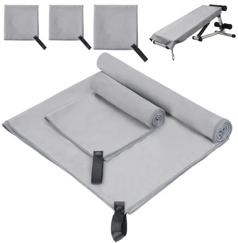 Aolso Mikrofaser Handtuch 3er Set, (Groß 160x80cm + 2 Klein 80x40cm), Kompakt Schnelltrocknend Reisehandtuch, Microfaser Handtücher als Strandtuch, Badetuch,Sporthandtuch, Strandhandtuch