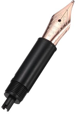 PATIKIL 0.7 mm Fountain Pen Nib Replacement, 304 Stainless Steel Threaded Fine Point Nib for Drawing Writing Signing, Rose Gold(M Tip)