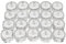 COSORO New White Submersible Waterproof LED Candle Lamp Environmental Friendly Famaless Safety Tea Lights for Decoration Wedding Party Bar (20pcs)