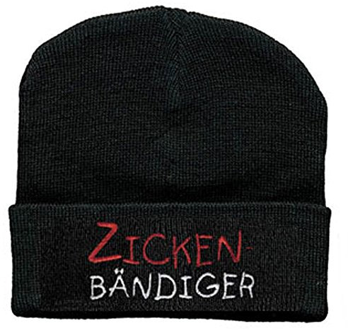 Hip-Hop Mütze mit Einstickung - ZICKENBÄNDIGER - 50930 schwarz