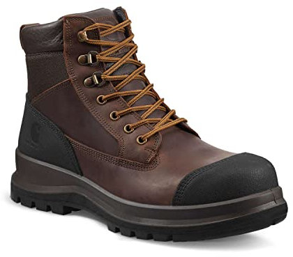 Carhartt Herren Detroit Rugged Flex® 15 cm hoher S3-Sicherheitsstiefel, Dunkelbraun, 47
