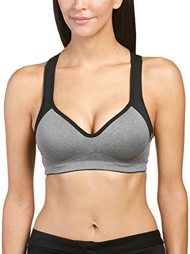 Naturana Damen 5349 Sport-BH, Grau-schwarz, 85B