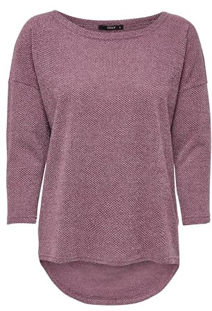 Only Onlalba 3/4 Top Jrs Noos T-shirt, Viola (Dry Rose Dry Rose), M Donna