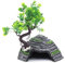 Omem - Abri pour Reptiles - Terrarium - Cachette - Rampe pour Tortue - Plateforme - Décoration d'habitat - Humidificateur - Cachette en résine (S)