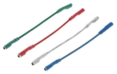 VAILANG 4 Pezzi Cavi Argento universali Fili Cavo conduttore 50mm per spinotti 1,2-1,3mm Giradischi Phono Headshell Braccio