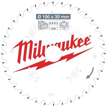 Milwoukee 4932471301 Universal Saw Blade 36 Teeth 1.6 x 190 mm