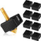 10 Calze 3D Stampante in Silicone Copertura Stampante Coperchio Blocco Riscaldante Silicone Compatibile con Creality CR-10, MK7/8/9, S4 S5, Anet A8, Estrusore Hotend (nero)