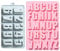 QZDADA 26 Buchstaben A-Z Alphabet Silikonform, 0-9 Zahlen Gummiformen Eiswürfelschale, Kuchenform Muffin Tassen Keks Schokoladengelee Handgemachte Seifenform (2 Stück)