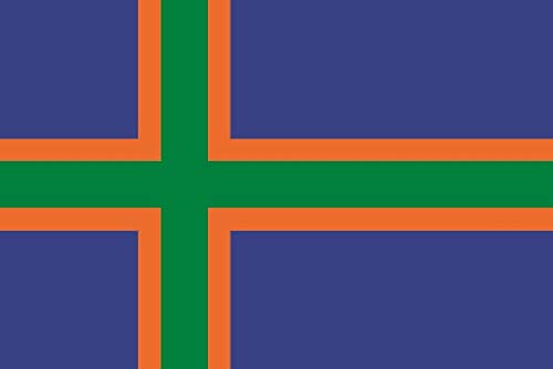 U24 Aufkleber Vendsyssel Flagge Fahne 8 x 5 cm Autoaufkleber Sticker