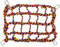 Parrot Toys Colorful Woven Climbing Net with 4 Hooks, Bird Toy Hanging Swing Net, Rat Toys Cotton Hanging Hammock for Bird, Parrot, Small Animal, Hamster, Squirrel, Chinchillas (C)
