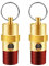 LSTOPGO Válvula de alivio de presión de compresor de aire NPT macho de 1/4 pulgadas, válvula de seguridad de latón, válvula de retención de compresor de aire (150 PSI)