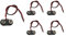 5pcs 9V Battery Snap Connector,PP3 Battery Snap Connector Plastic Battery Snap T-type Cable Lead with 15cm Flying Leads,Black Hard Plastic Housing Battery Snap Connector Black Red Cable Connection
