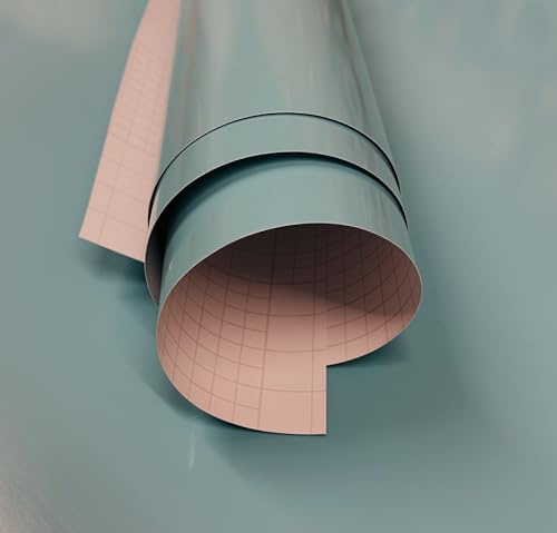 vgoltd Furniture Stickers Gloss Self Adhesive Vinyl Wrap Sticky Contact Paper Roll for Kitchen Countertop Cupboard Cabinets Wardrobe & Tabletops (Sky Blue, 30 x 200 cm)